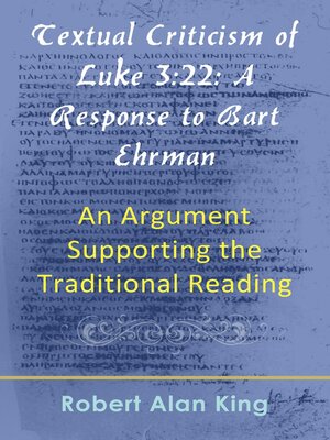 cover image of Textual Criticism of Luke 3
